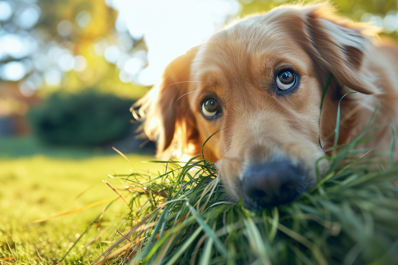 Pourquoi les chiens mangent de l’herbe : les véritables motivations canines révélées