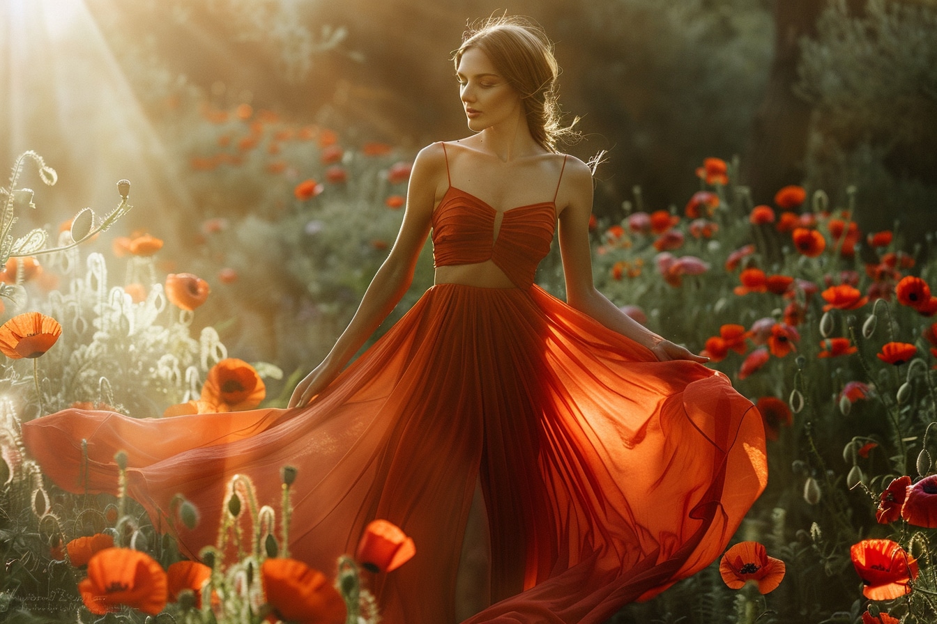 La beauté intemporelle de la robe rouge coquelicot : un choix élégant et audacieux pour toutes les occasions